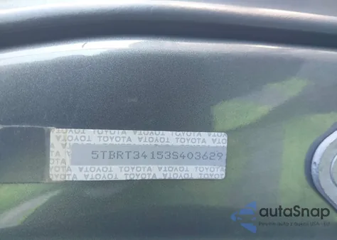 2003 Toyota Tundra Access Cab Sr5 из США, поврежденный, VIN 5TBRT34153S403629